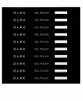 DARK наліпки на тіпси сет з віконцем Gel polish