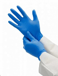 РУКАВИЧКИ FIOMEX premium, НІТРИЛОВІ (BLUE , РОЗМІР M 100 ОД)