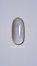 Dark gel polish Hologram cat 01, 6 ml