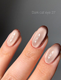Dark gel polish Cat Eye 27, 10 ml
