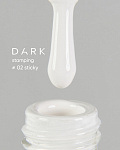 DARK Stamping polish №02 білий STICKY, 10 ml