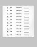 DARK Наліпки на тіпси сет з віконцем Shine base