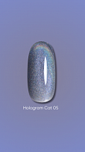 Dark gel polish Hologram cat 05, 6 ml