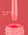 DARK Stamping polish №26 неоновий корраловий, 8 ml